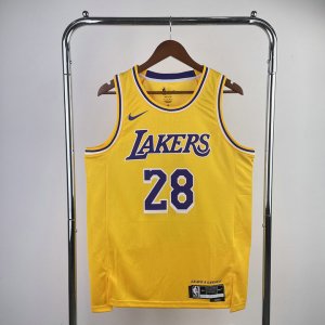 NBA 28 Hachimura Lakers Maillot jaune